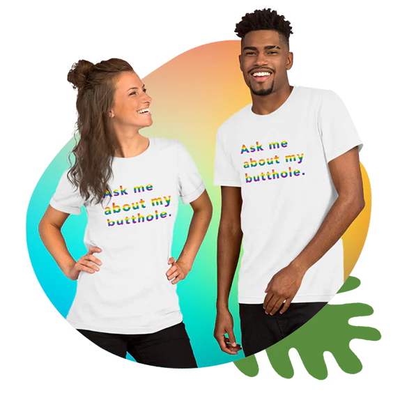 208-TUSHY-Rainbow-Butthole-T-shirt-2.webp TUSHY Rainbow Butthole T-shirt